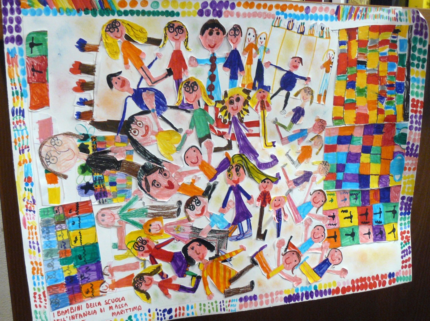 Disegno Collage Dei Bambini Della Scuola Dell Infanzia Di Massa Marittima Libreria Cartoleria Matozzi